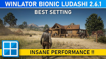 New Winlator Bionic Ludashi 2.6.1 - RED DEAD REDEMPTION 2 (BEST SETTING) | Insane Performance !