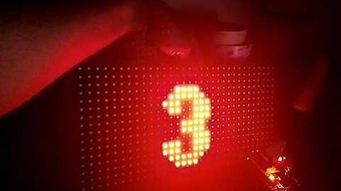 Arduino uno p10 dmd2 - countdown and scrolling text