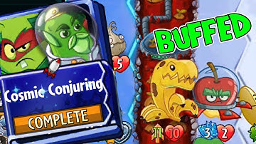 Plants vs Zombies Heroes Grass Knuckles Strategy Deck Cosmic Conjuring Bananasaurus Rex Gets Buffed
