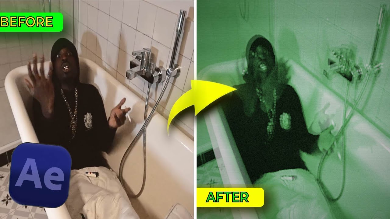 INSANE LOW SHUTTER NIGHT VISION EFFECT AFTER EFFECTS
