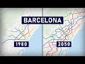 Evolution of the barcelona metro 18632050 animation