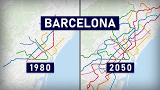 Evolution of the Barcelona Metro 1863-2050 (animation) screenshot 5