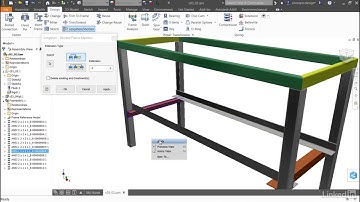Inventor Tutorial - Editing frame members