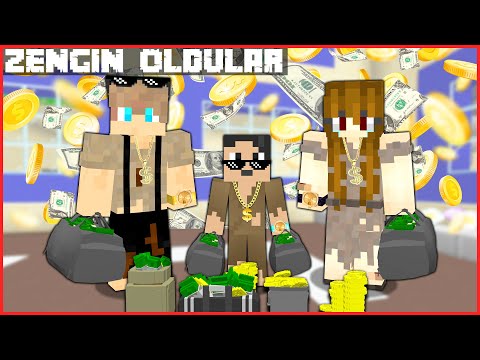 DİLENCİ ÇOCUK VE AİLESİ ÇOK ZENGİN OLDU! 🤑 - Minecraft ZENGİN FAKİR HAYATI