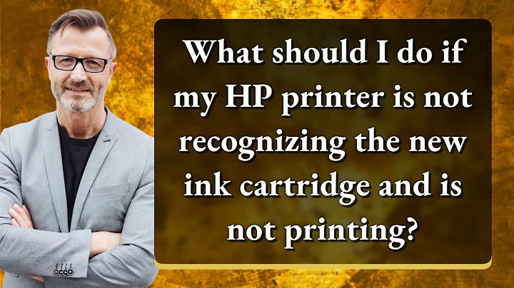 What should I do if my HP printer is not recognizing the new ink cartridge and is not printing?
