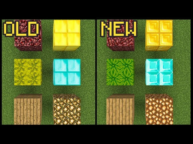 Minecraft: Old vs New Texture Pack Comparison 