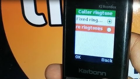 how to change caller ringtone in karbonn k2 boom box mobile