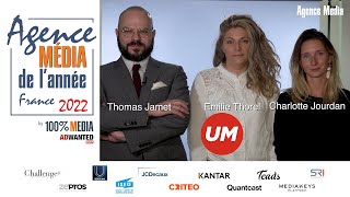 Prix Agence Média De Lannée France 2022 - Thomas Jamet, Emilie Thorel Et Charlotte Jourdan, Um