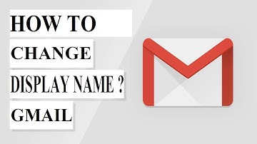 How to change Gmail display name or Gmail sender name #gmail