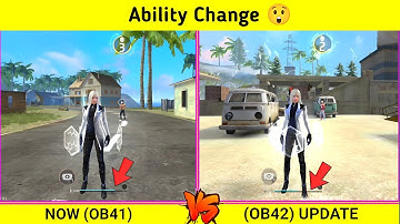 5 CHARACTER ABILITY CHANGE IN OB42 UPDATE  || GARENA FREE FIRE