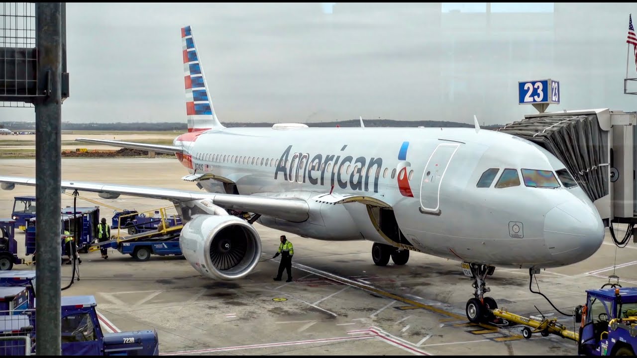 AMERICAN AIRLINES AIRBUS エアバス A320 American Airlines Airbus A320-200 Cabin Tour - YouTube