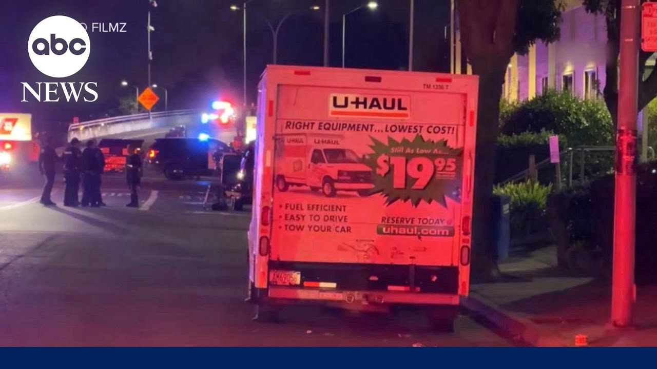 Hail of bullets outside US Coast Guard base after U-Haul truck reverses toward gate