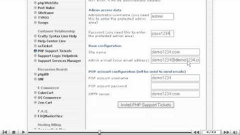 How to install PHP Support Tickets from Fantastico - Fantastico Tutorials