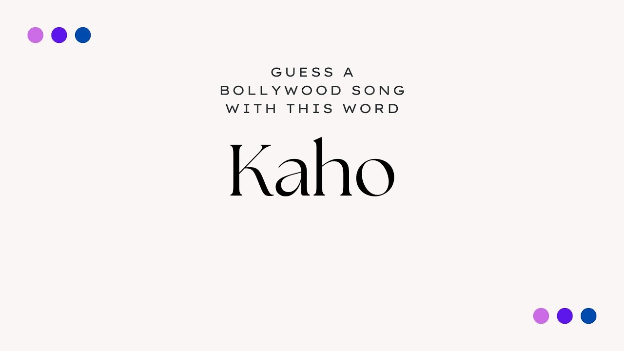 Guess A Song From Just One Word Bollywood Song Association Challenge Guess A Song From Just One Word Bollywood Song Association Challenge