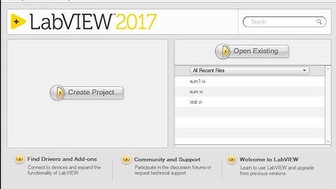 LabView | First program | Addition of two Numbers