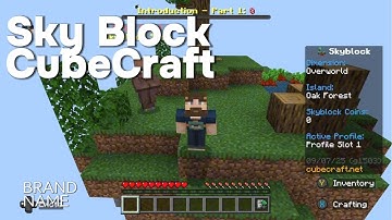 Minecraft CubeCraft Skyblock Ep. 1: Starting Quests & Unlocking First Island!