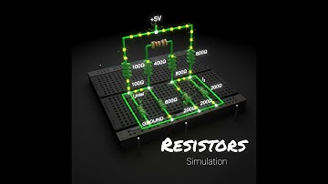 Resistors in Action!Current & Voltage Calculation (Falstad Simulation)