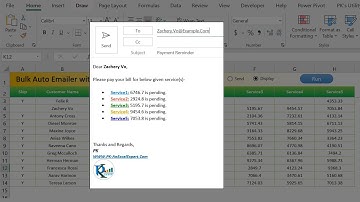 Bulk Auto Emailer with Picture Signature and HTML body