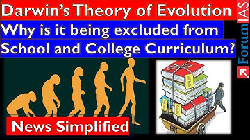 Darwin’s Theory of Evolution Why is it being excluded from School and College Curriculum? |