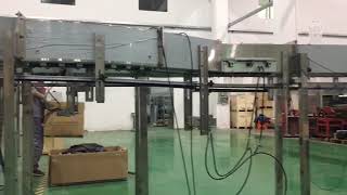 Empty pet bottle air conveyor system