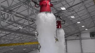 13 Feet Of Foam Fills Hangar At Edwards Air Force Base