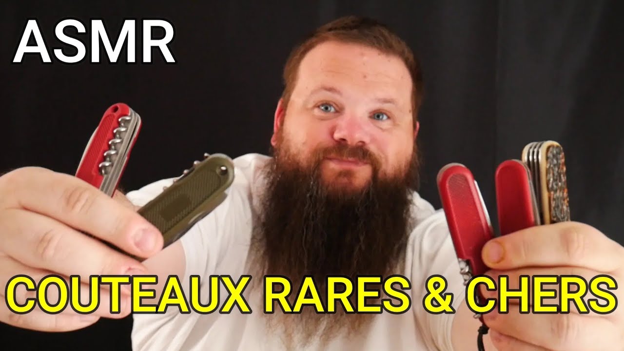 ASMR mes COUTEAUX les plus RARES et les plus CHERS asmr #français
