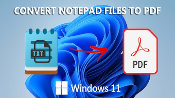 How To Convert Notepad txt Files To PDF Without Any Software