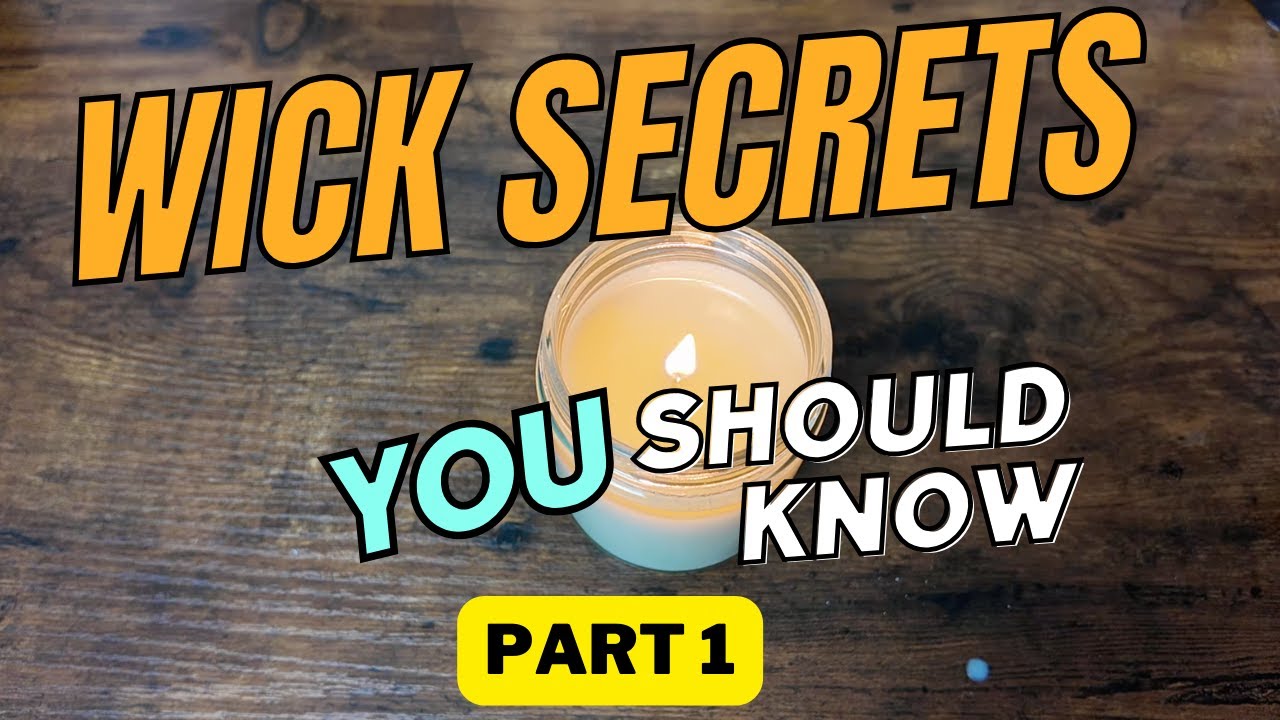 How to Choose Wick Size For Soy Candle : Wick Testing Adventures - Part 1