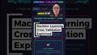 Machine Learning Cross Validation Explained in 90 seconds #machinelearning #ai #datascience