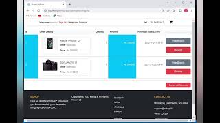 Design a responsive purchasing history page for E-commerce application / Java institute screenshot 4
