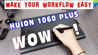 Huion 1060 Plus NEW! - First Impressions - A must have tablet for Artists & PhotoEditors screenshot 4