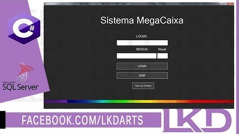 Sistema C# MegaCaixa V1 com BD SQL Server CE - LKD Arts