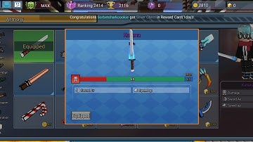 Blockman Go Blocky Mods Build And Shoot Power Of Max Upgrade Katana Sword.