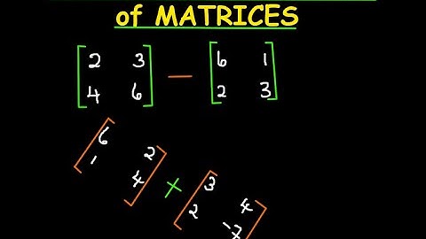 Matrix Addition and Subtraction | Matrices | George