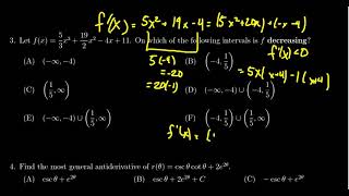 Math 1210, Exam 4 - Question 3