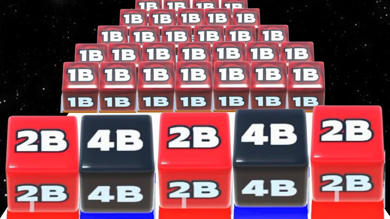 Jelly Run 2048 (vs) 2048 Merge Run - all Level (Freepay, Max Level) New Update