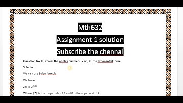 mth632 assignment 1 solution spring 2023