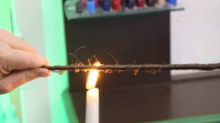 Treat split hair on their full length with a new candle flame hair cut