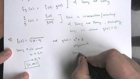 MA 120 Sec 2.6 Combinations of Functions