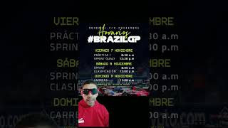 Horarios para el GP de Brasil #polosports1 #formula1 #f1