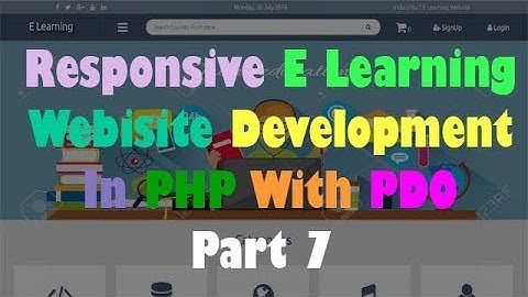Responsive E Learning Website Development In PHP With PDO Part 7 Creating And Design Category Page