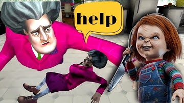 New - Scary Teacher 3D - New pranks - Gameplay Walkthrough Part 5 - new levels (ios, Android)