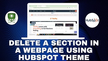 How To Delete a Section In a Webpage Using HubSpot Theme - Simple Steps [2025]