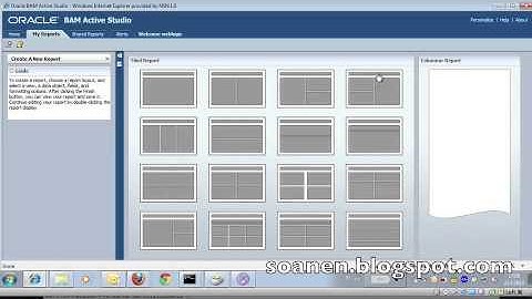 SOA Suite Tutorial 2 part 19b Using BAM to define dashboards