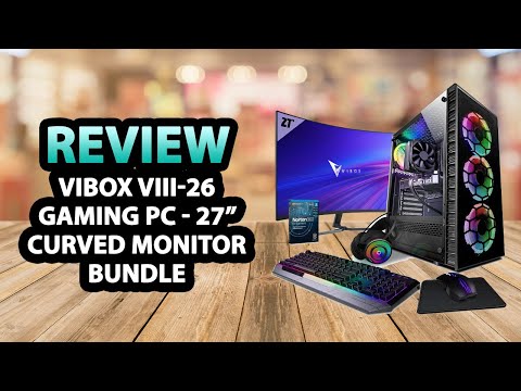 ViBox VIII - 26 Gaming PC - 27 165Hz Curved Monitor Bundle