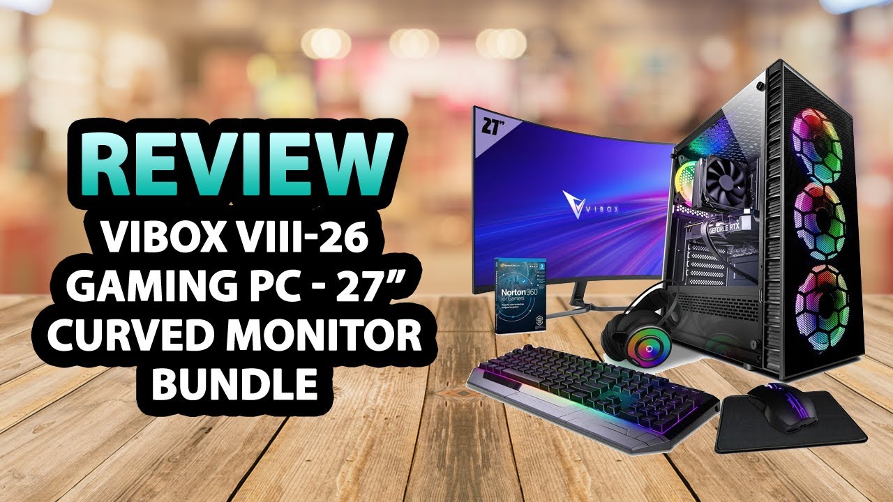 ViBox VIII - 26 Gaming PC - 27 165Hz Curved Monitor Bundle