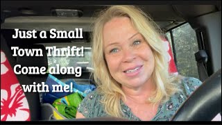 Come thrift with me at a small town Goodwill and vendor booths