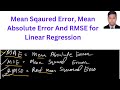 Mean Sqaured Error, Mean Absolute Error And RMSE for Linear Regression In Bangla