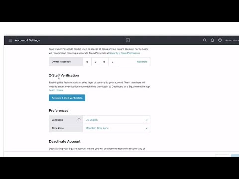 Manage 2-Step Verification with Your Square Account