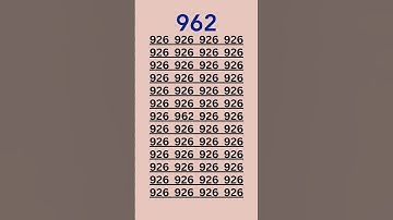 can you find 962 in 5 seconds? #wordpuzzlegame #game #mathematics #mindbendingquiz #puzzle